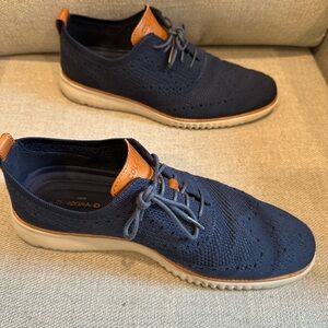 Men’s Size 11 Cole Haan stitchlite Oxford - navy blue